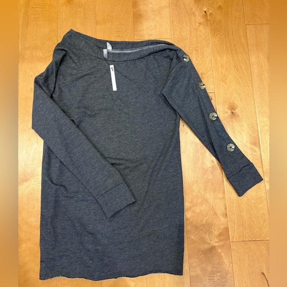 ASOS knit top asymmetrical gray size 2 S NWT new - Picture 1 of 4